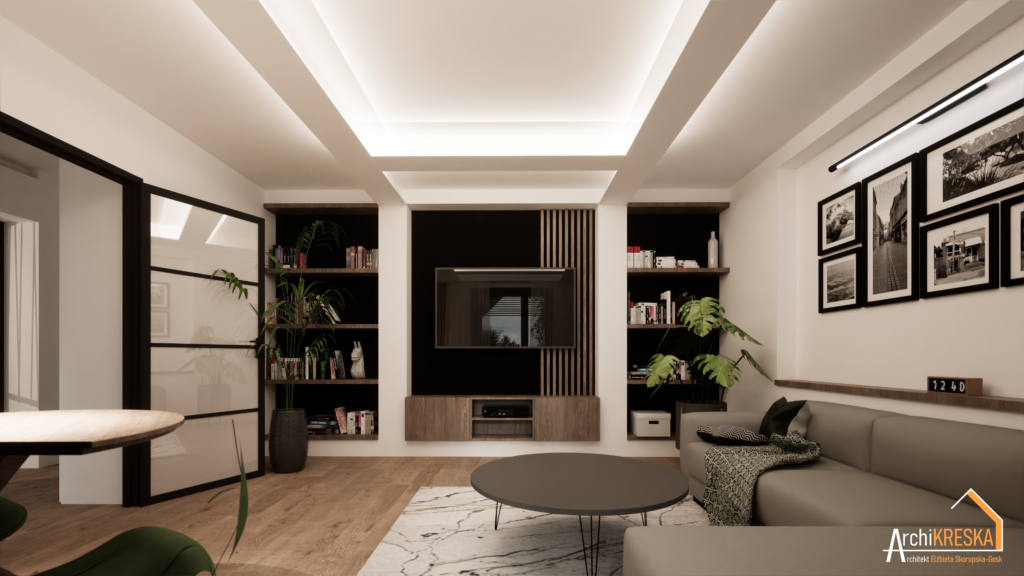 Projekt pokoju dziennego - wer. II