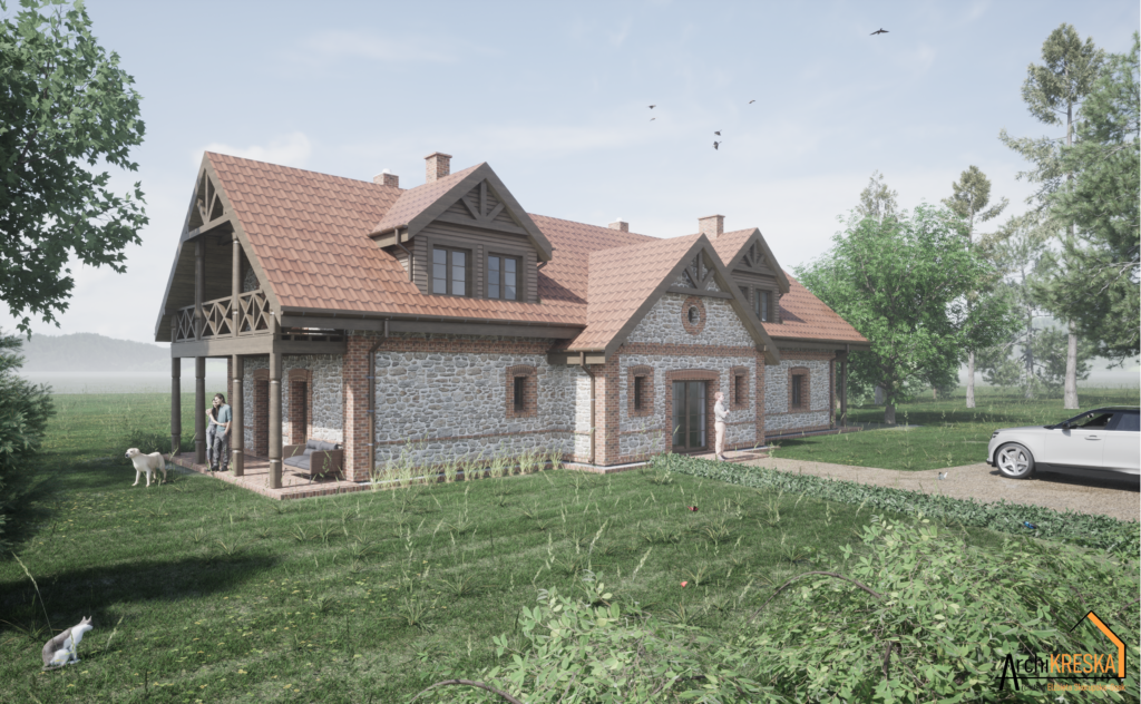 Projekt domu typu Rock House